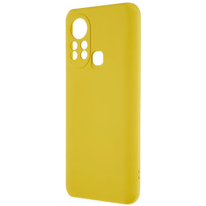 For Infinix Hot 11s 2.0MM TPU Phone Case Liquid Silicone Texture Feeling Arc Edge Cell Phone Back Cover