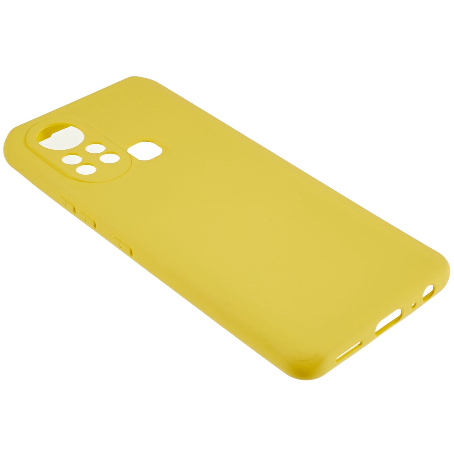 For Infinix Hot 11s 2.0MM TPU Phone Case Liquid Silicone Texture Feeling Arc Edge Cell Phone Back Cover