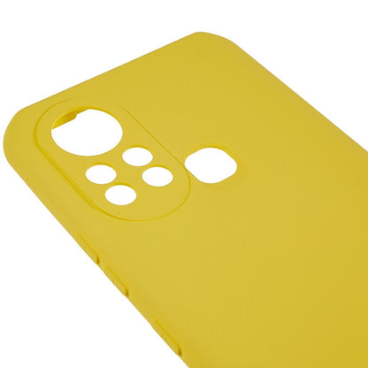 For Infinix Hot 11s 2.0MM TPU Phone Case Liquid Silicone Texture Feeling Arc Edge Cell Phone Back Cover