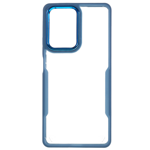 For Xiaomi 11T 5G / 11T Pro 5G Electroplating Lens Frame TPU + Acrylic Case Anti-drop Clear Phone Cover
