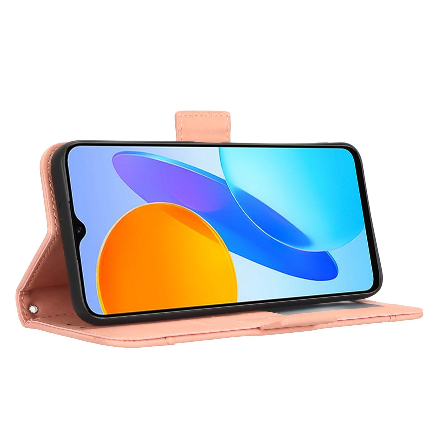 For Honor X8 5G Anti-drop PU Leather Folio Phone Case Stand Multiple Card Slots Magnetic Protective Flip Cell Phone Cover