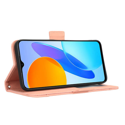 For Honor X8 5G Anti-drop PU Leather Folio Phone Case Stand Multiple Card Slots Magnetic Protective Flip Cell Phone Cover