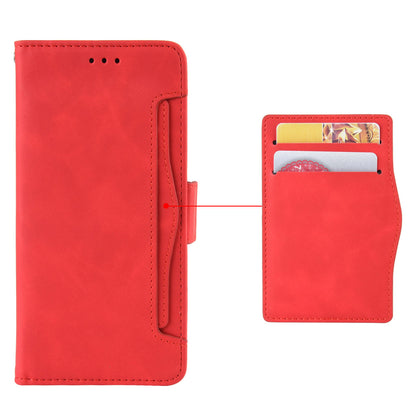 For Honor X8 5G Anti-drop PU Leather Folio Phone Case Stand Multiple Card Slots Magnetic Protective Flip Cell Phone Cover