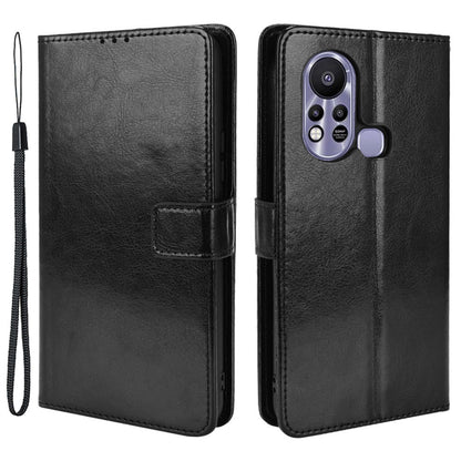 For Infinix Hot 11s / Infinix Hot 11s NFC 4G Anti-drop PU Leather Phone Case Crazy Horse Texture Wallet Stand Magnetic Clasp Phone Cover
