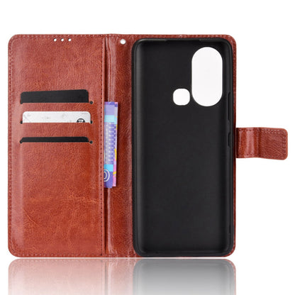 For Infinix Hot 11s / Infinix Hot 11s NFC 4G Anti-drop PU Leather Phone Case Crazy Horse Texture Wallet Stand Magnetic Clasp Phone Cover