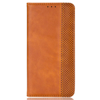 For Infinix Hot 11s / Hot 11s NFC 4G Retro Texture PU Leather Case Imprinted Pattern Magnetic Auto-absorbed Phone Stand Wallet Cover