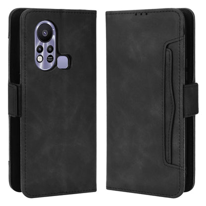 For Infinix Hot 11s / Hot 11s NFC 4G Multiple Card Slots PU Leather Case Dual Magnetic Clasp Phone Cover with Stand Wallet