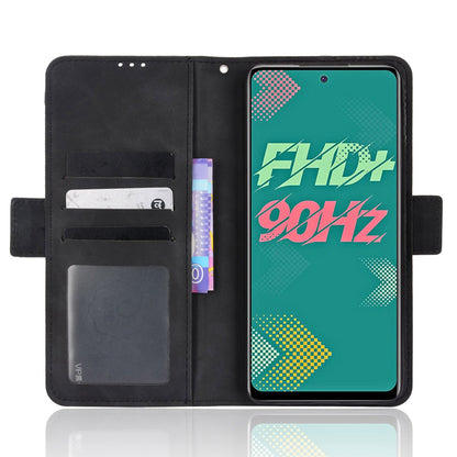For Infinix Hot 11s / Hot 11s NFC 4G Multiple Card Slots PU Leather Case Dual Magnetic Clasp Phone Cover with Stand Wallet