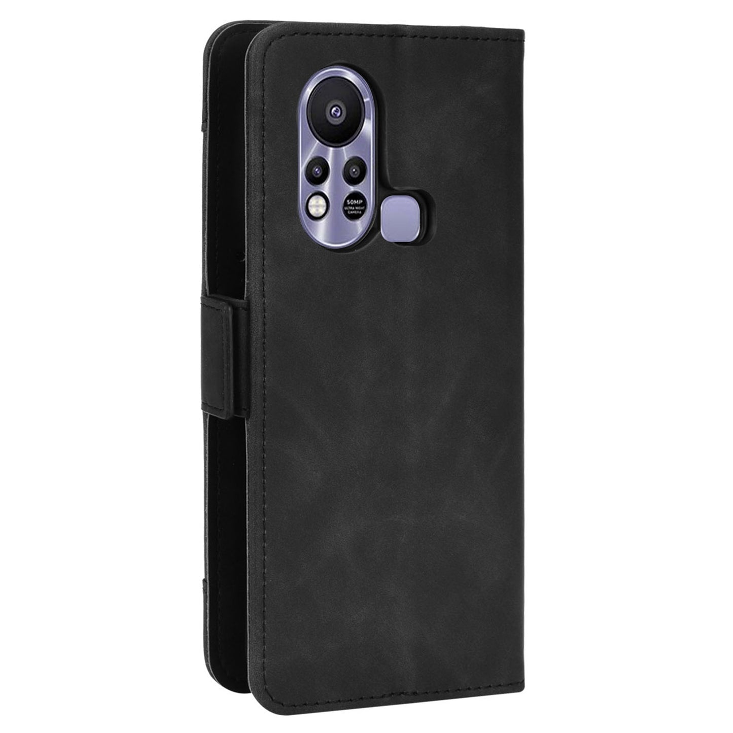 For Infinix Hot 11s / Hot 11s NFC 4G Multiple Card Slots PU Leather Case Dual Magnetic Clasp Phone Cover with Stand Wallet