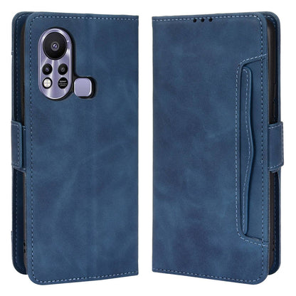 For Infinix Hot 11s / Hot 11s NFC 4G Multiple Card Slots PU Leather Case Dual Magnetic Clasp Phone Cover with Stand Wallet