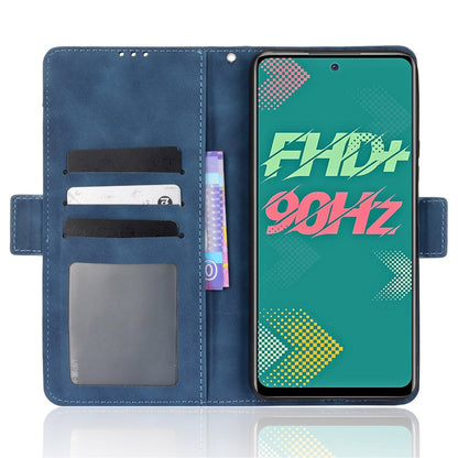 For Infinix Hot 11s / Hot 11s NFC 4G Multiple Card Slots PU Leather Case Dual Magnetic Clasp Phone Cover with Stand Wallet