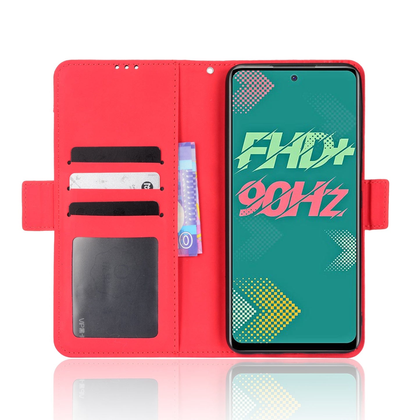 For Infinix Hot 11s / Hot 11s NFC 4G Multiple Card Slots PU Leather Case Dual Magnetic Clasp Phone Cover with Stand Wallet