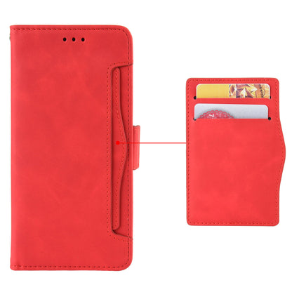 For Infinix Hot 11s / Hot 11s NFC 4G Multiple Card Slots PU Leather Case Dual Magnetic Clasp Phone Cover with Stand Wallet
