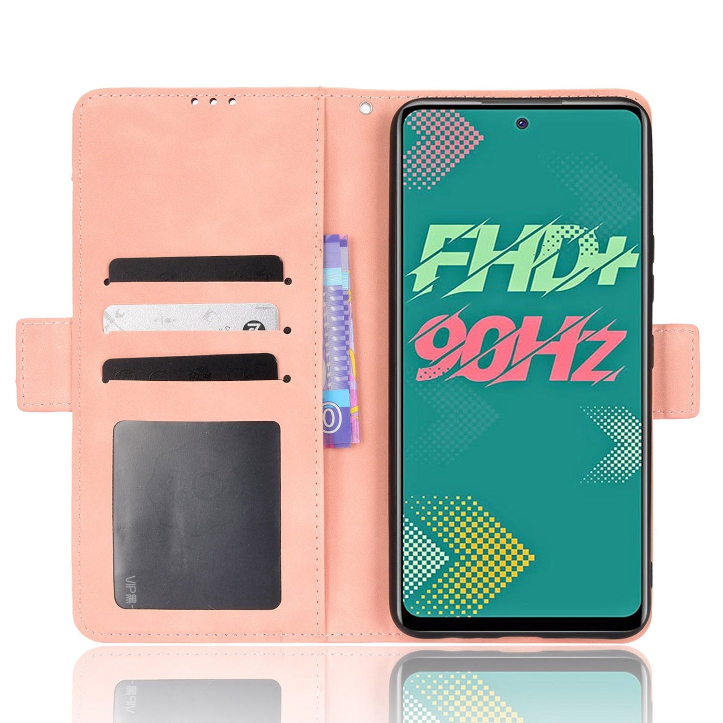 For Infinix Hot 11s / Hot 11s NFC 4G Multiple Card Slots PU Leather Case Dual Magnetic Clasp Phone Cover with Stand Wallet
