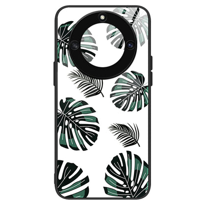 For Honor X40 5G Anti-scratch PC+TPU+Tempered Glass Shockproof Phone Cover Pattern Printing Anti-fading Phone Case