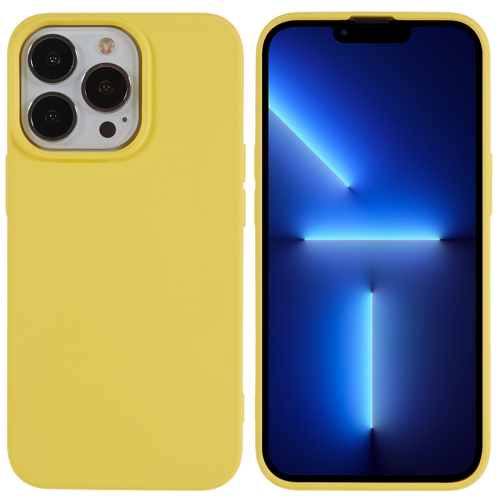 For iPhone 13 Pro 6.1 inch Flexible TPU 2.0mm Phone Cover Scratch-resistant Protective Case
