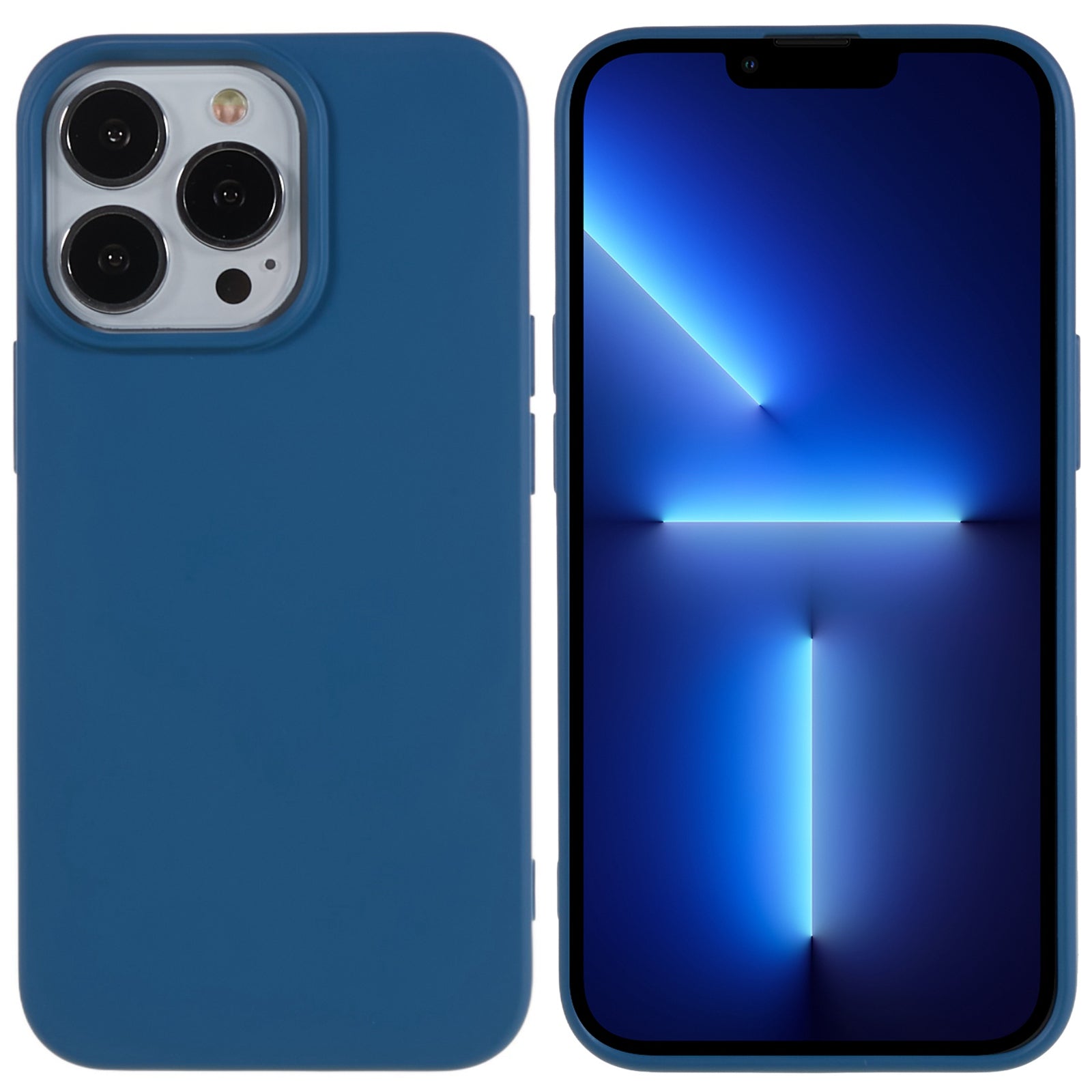 For iPhone 13 Pro 6.1 inch Flexible TPU 2.0mm Phone Cover Scratch-resistant Protective Case