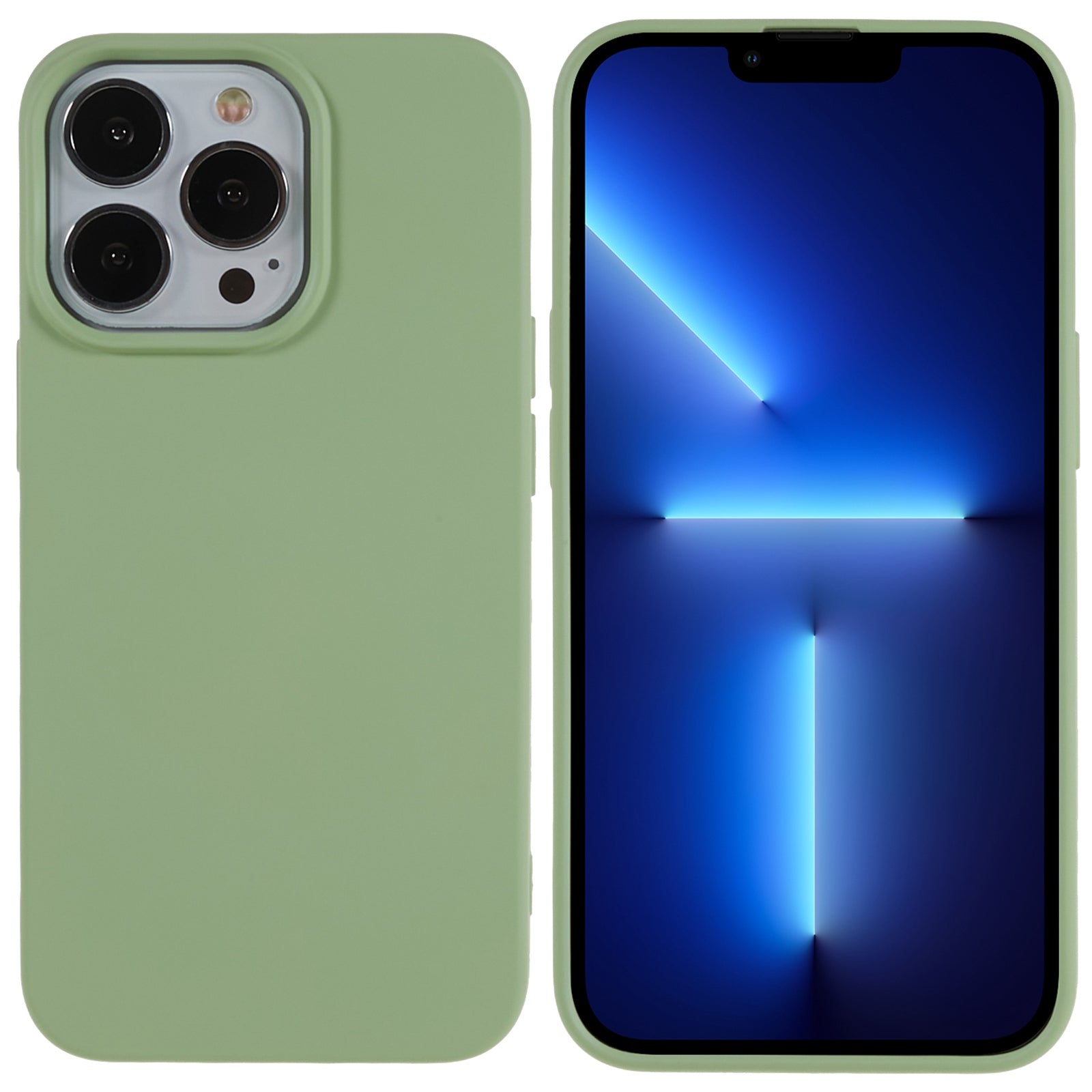 For iPhone 13 Pro 6.1 inch Flexible TPU 2.0mm Phone Cover Scratch-resistant Protective Case
