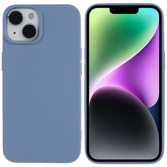 2.0mm Thickness Well-protected TPU Case for iPhone 14, Solid Color Drop-resistant Phone Cover