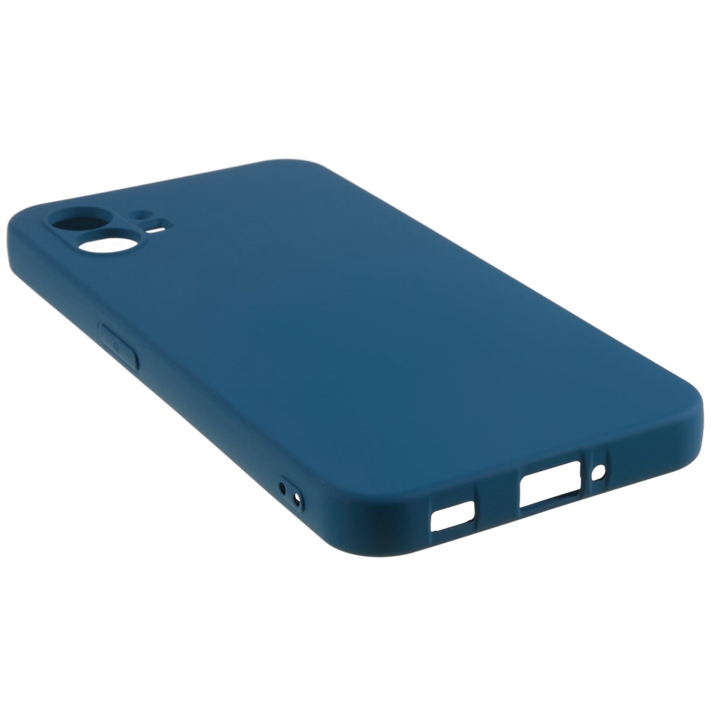 For Nothing phone (1) 5G Liquid Silicone Texture Feeling Arc Edge Phone Cover 2.0mm Thick TPU Back Case