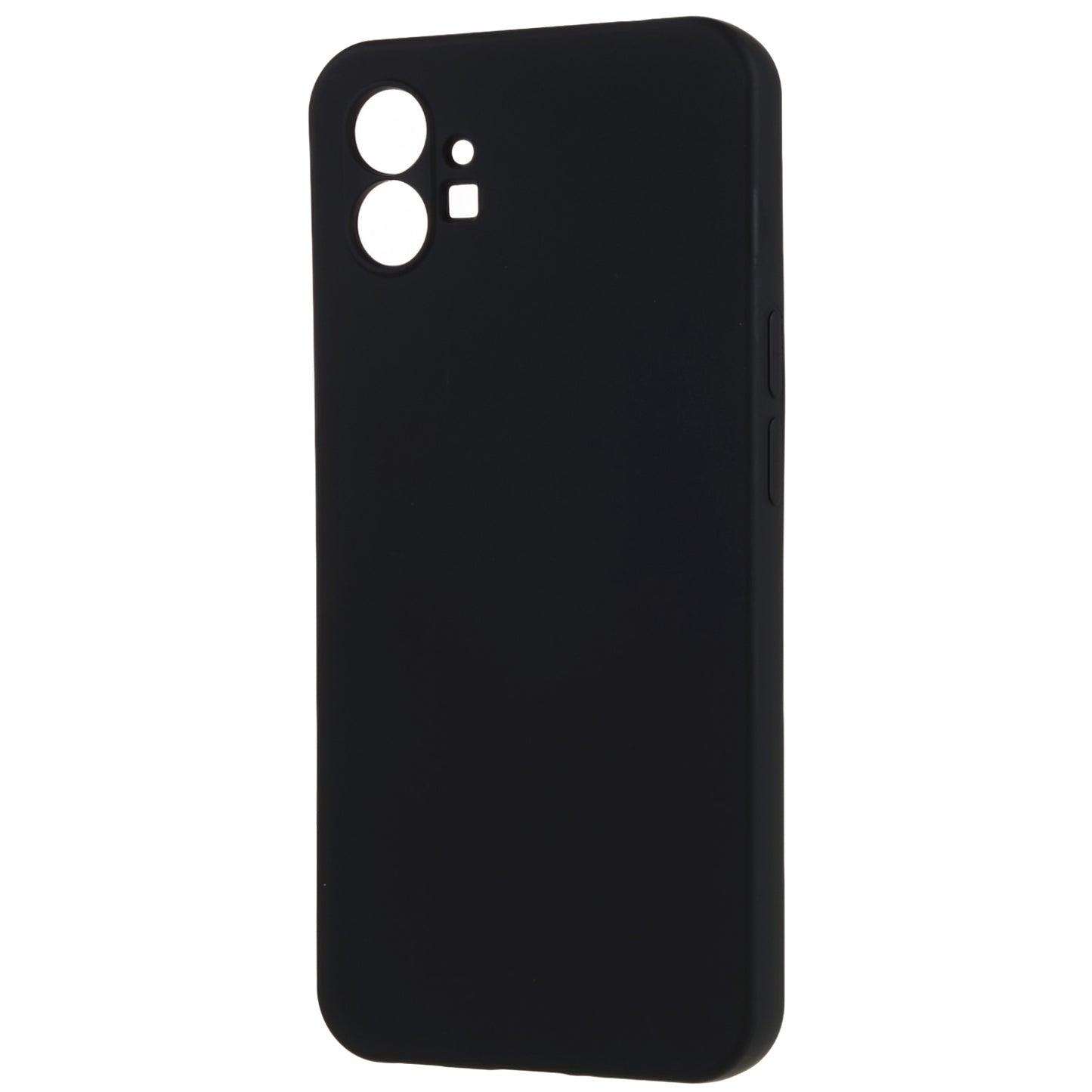 For Nothing phone (1) 5G Liquid Silicone Texture Feeling Arc Edge Phone Cover 2.0mm Thick TPU Back Case