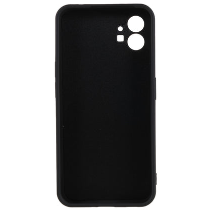 For Nothing phone (1) 5G Liquid Silicone Texture Feeling Arc Edge Phone Cover 2.0mm Thick TPU Back Case