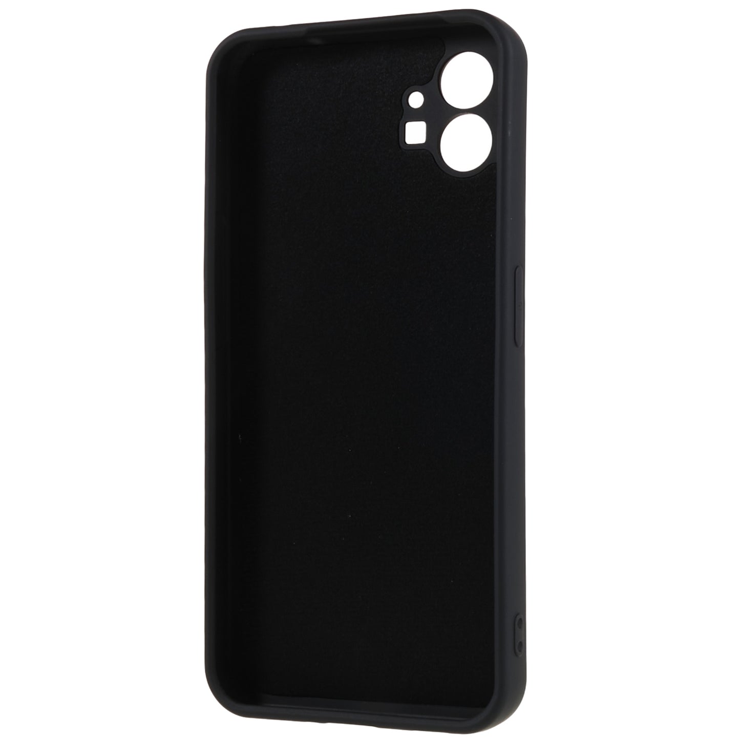 For Nothing phone (1) 5G Liquid Silicone Texture Feeling Arc Edge Phone Cover 2.0mm Thick TPU Back Case