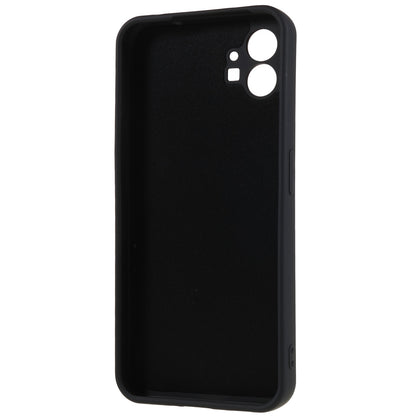 For Nothing phone (1) 5G Liquid Silicone Texture Feeling Arc Edge Phone Cover 2.0mm Thick TPU Back Case
