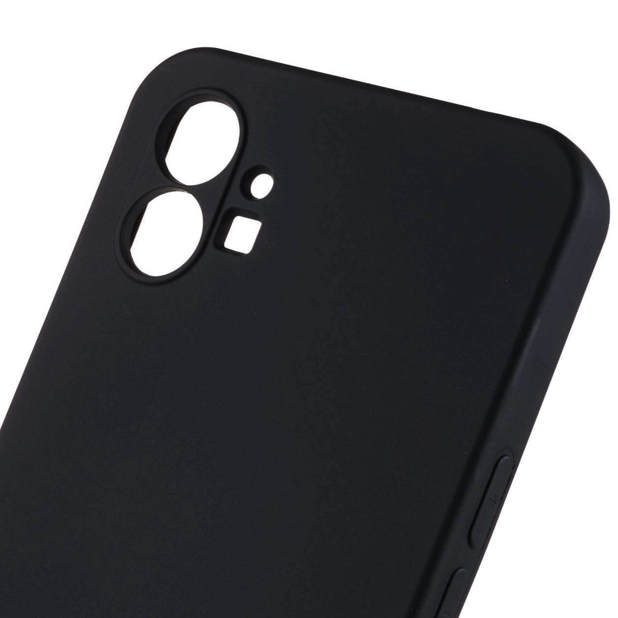 For Nothing phone (1) 5G Liquid Silicone Texture Feeling Arc Edge Phone Cover 2.0mm Thick TPU Back Case