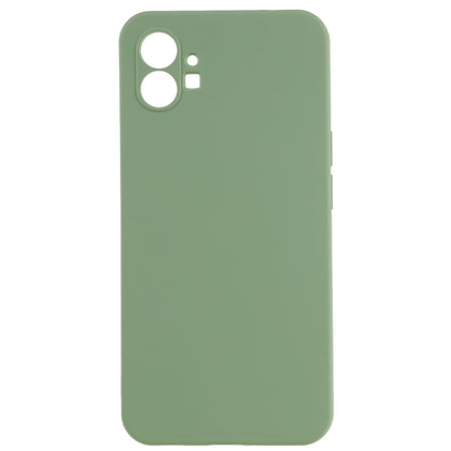 For Nothing phone (1) 5G Liquid Silicone Texture Feeling Arc Edge Phone Cover 2.0mm Thick TPU Back Case