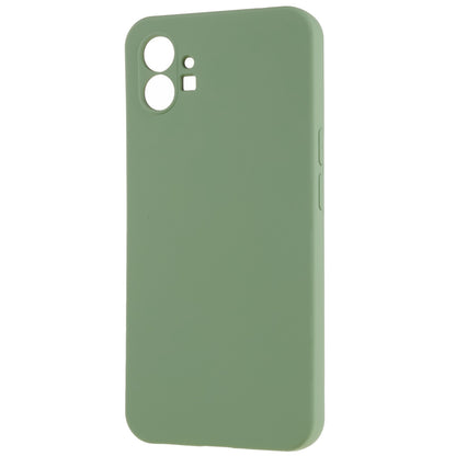 For Nothing phone (1) 5G Liquid Silicone Texture Feeling Arc Edge Phone Cover 2.0mm Thick TPU Back Case