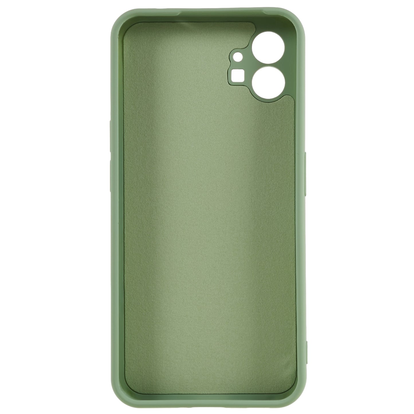For Nothing phone (1) 5G Liquid Silicone Texture Feeling Arc Edge Phone Cover 2.0mm Thick TPU Back Case