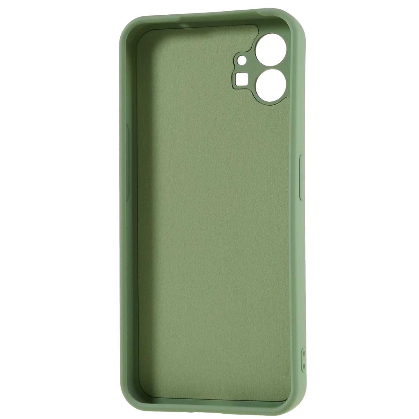 For Nothing phone (1) 5G Liquid Silicone Texture Feeling Arc Edge Phone Cover 2.0mm Thick TPU Back Case