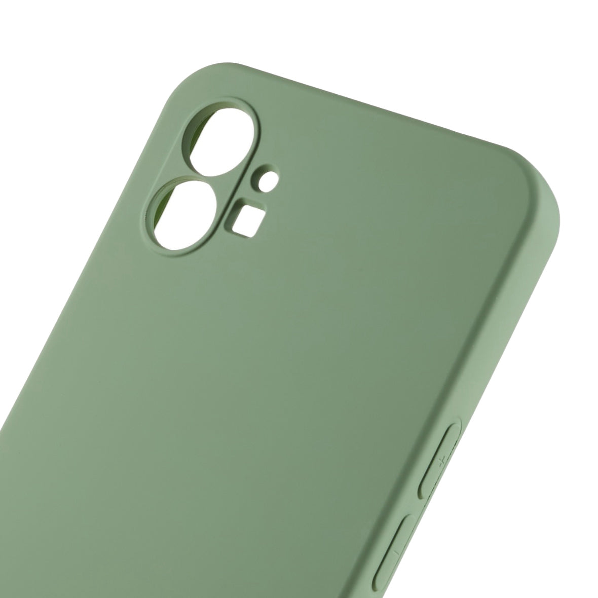 For Nothing phone (1) 5G Liquid Silicone Texture Feeling Arc Edge Phone Cover 2.0mm Thick TPU Back Case