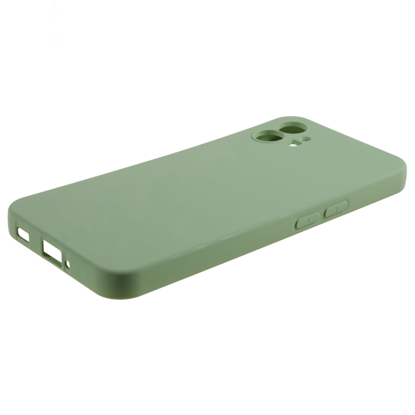 For Nothing phone (1) 5G Liquid Silicone Texture Feeling Arc Edge Phone Cover 2.0mm Thick TPU Back Case