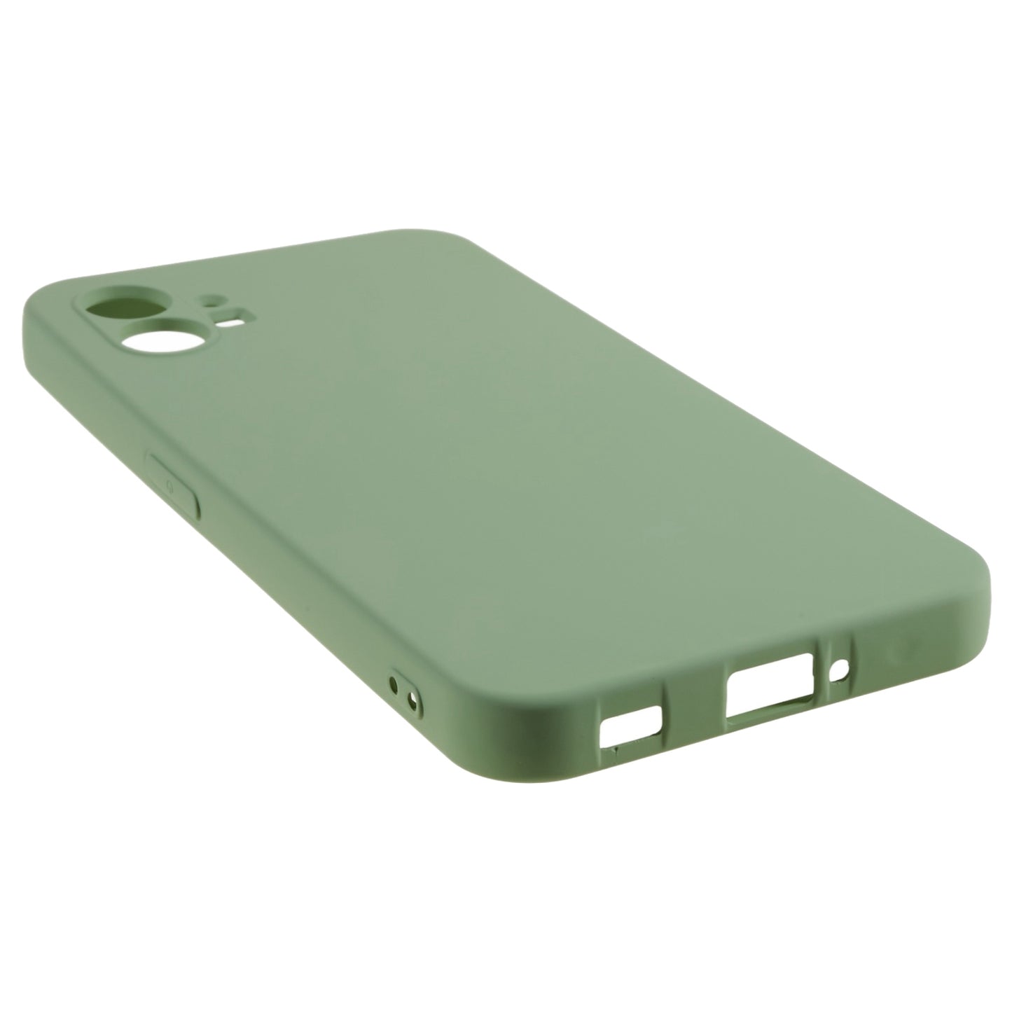 For Nothing phone (1) 5G Liquid Silicone Texture Feeling Arc Edge Phone Cover 2.0mm Thick TPU Back Case