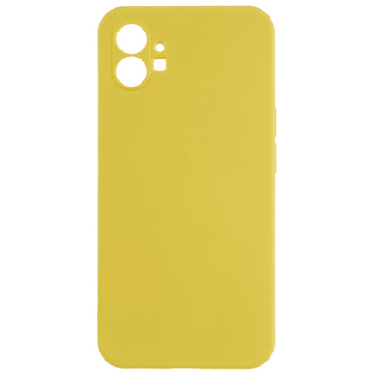 For Nothing phone (1) 5G Liquid Silicone Texture Feeling Arc Edge Phone Cover 2.0mm Thick TPU Back Case