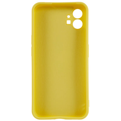 For Nothing phone (1) 5G Liquid Silicone Texture Feeling Arc Edge Phone Cover 2.0mm Thick TPU Back Case