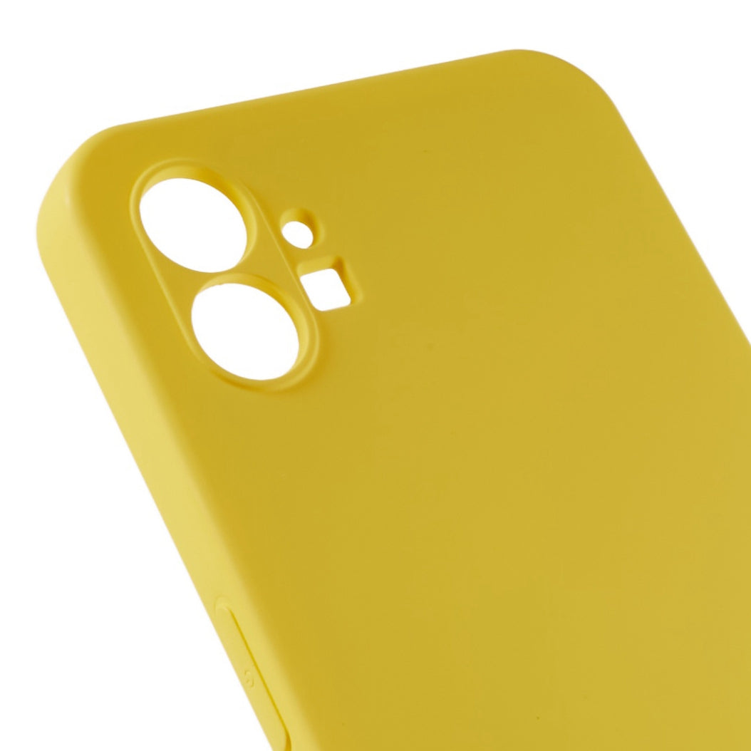 For Nothing phone (1) 5G Liquid Silicone Texture Feeling Arc Edge Phone Cover 2.0mm Thick TPU Back Case
