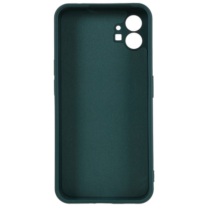 For Nothing phone (1) 5G Liquid Silicone Texture Feeling Arc Edge Phone Cover 2.0mm Thick TPU Back Case