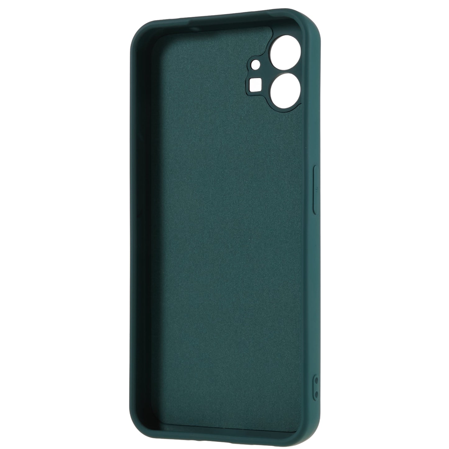 For Nothing phone (1) 5G Liquid Silicone Texture Feeling Arc Edge Phone Cover 2.0mm Thick TPU Back Case