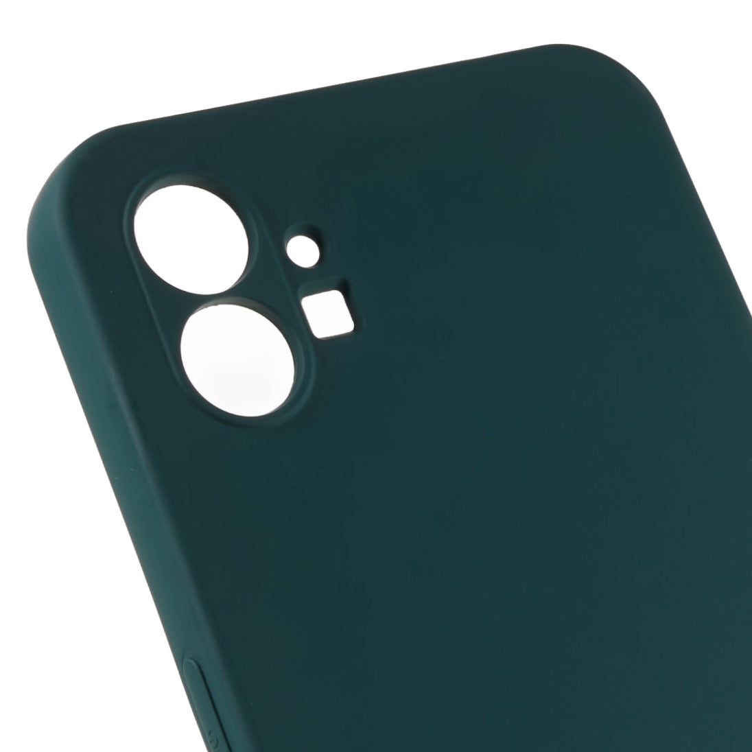 For Nothing phone (1) 5G Liquid Silicone Texture Feeling Arc Edge Phone Cover 2.0mm Thick TPU Back Case