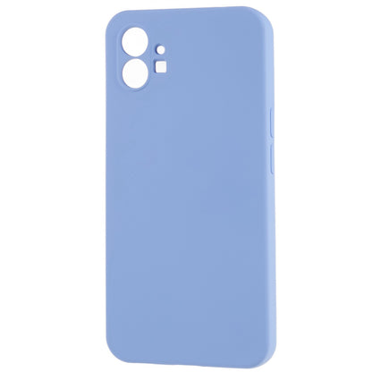 For Nothing phone (1) 5G Liquid Silicone Texture Feeling Arc Edge Phone Cover 2.0mm Thick TPU Back Case