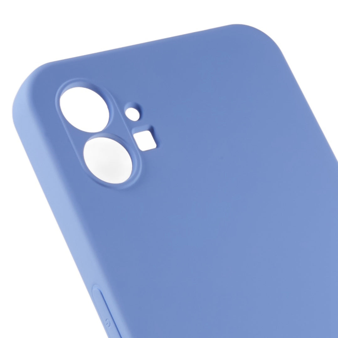 For Nothing phone (1) 5G Liquid Silicone Texture Feeling Arc Edge Phone Cover 2.0mm Thick TPU Back Case