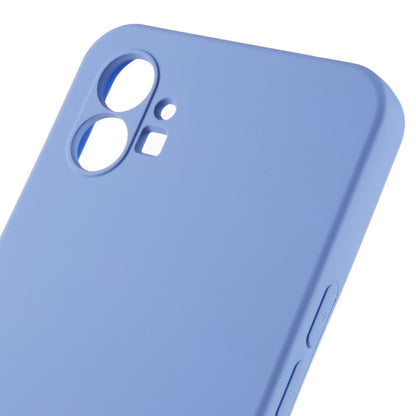 For Nothing phone (1) 5G Liquid Silicone Texture Feeling Arc Edge Phone Cover 2.0mm Thick TPU Back Case