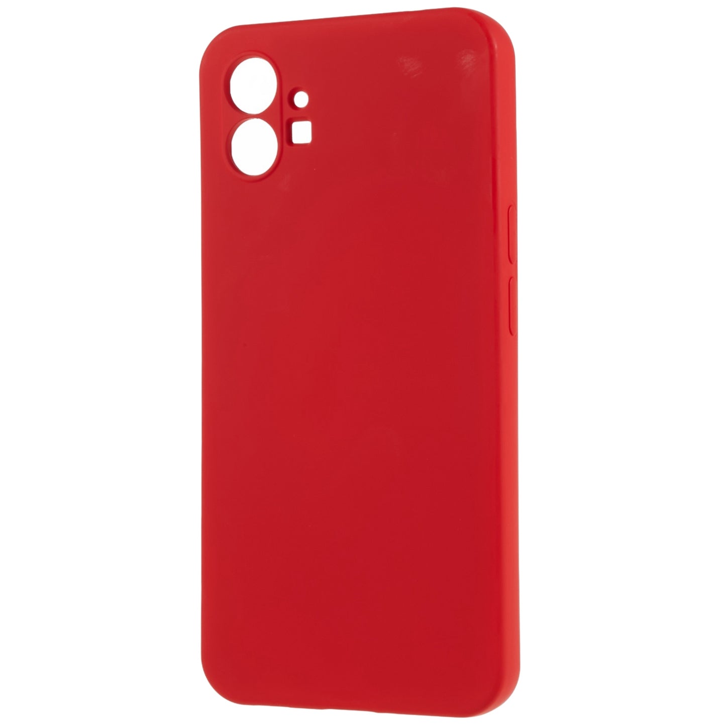 For Nothing phone (1) 5G Liquid Silicone Texture Feeling Arc Edge Phone Cover 2.0mm Thick TPU Back Case