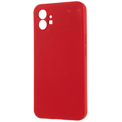 For Nothing phone (1) 5G Liquid Silicone Texture Feeling Arc Edge Phone Cover 2.0mm Thick TPU Back Case