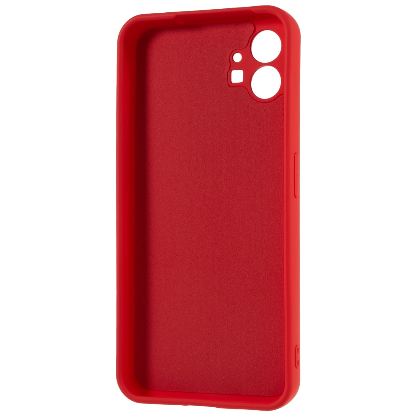 For Nothing phone (1) 5G Liquid Silicone Texture Feeling Arc Edge Phone Cover 2.0mm Thick TPU Back Case