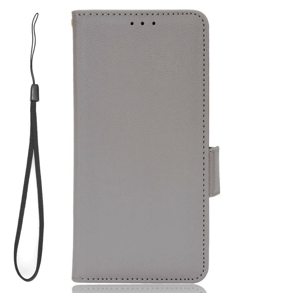 For Honor X8 5G Litchi Texture PU Leather Wallet Case Stand Feature Dual Magnetic Clasp Protective Shockproof Phone Cover