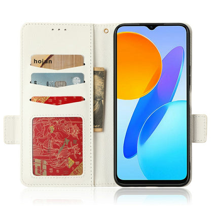 For Honor X8 5G Litchi Texture PU Leather Wallet Case Stand Feature Dual Magnetic Clasp Protective Shockproof Phone Cover